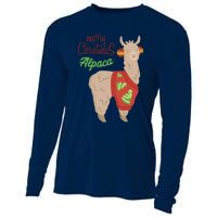 Alpaca With Ugly Christmas Cooling Performance Long Sleeve Crew