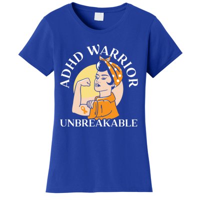 Adhd Warrior Unbreakable Embrace Neurodiversity Gift Women's T-Shirt