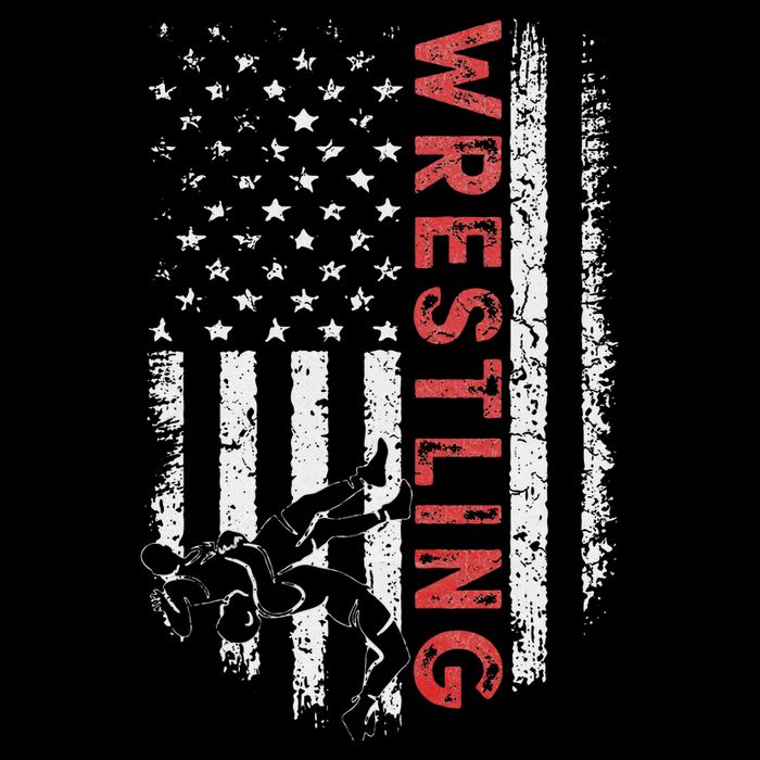 American Wrestling US Flag Wrestling For Wresters Baby Bodysuit