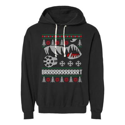 A10 Warthog Ugly Xmas Sweater Style Fighter Jet Usaf Gift Garment-Dyed Fleece Hoodie