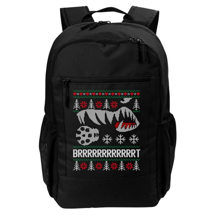 A10 Warthog Ugly Xmas Sweater Style Fighter Jet Usaf Gift Backpack