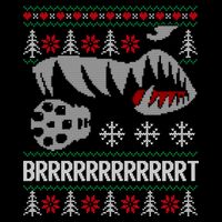 A10 Warthog Ugly Xmas Sweater Style Fighter Jet Usaf Gift Backpack