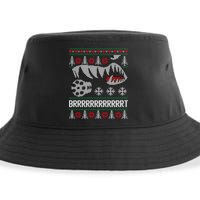 A10 Warthog Ugly Xmas Sweater Style Fighter Jet Usaf Gift Sustainable Bucket Hat