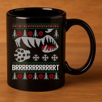 A10 Warthog Ugly Xmas Sweater Style Fighter Jet Usaf Gift 11oz C Handle Ceramic Mug