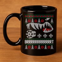 A10 Warthog Ugly Xmas Sweater Style Fighter Jet Usaf Gift 11oz C Handle Ceramic Mug
