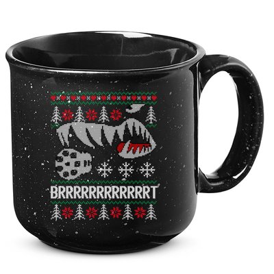 A10 Warthog Ugly Xmas Sweater Style Fighter Jet Usaf Gift 15oz Campfire Ceramic Mug