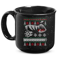 A10 Warthog Ugly Xmas Sweater Style Fighter Jet Usaf Gift 15oz Campfire Ceramic Mug