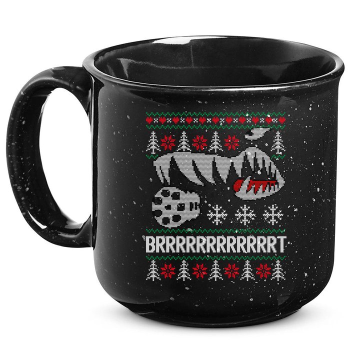 A10 Warthog Ugly Xmas Sweater Style Fighter Jet Usaf Gift 15oz Campfire Ceramic Mug