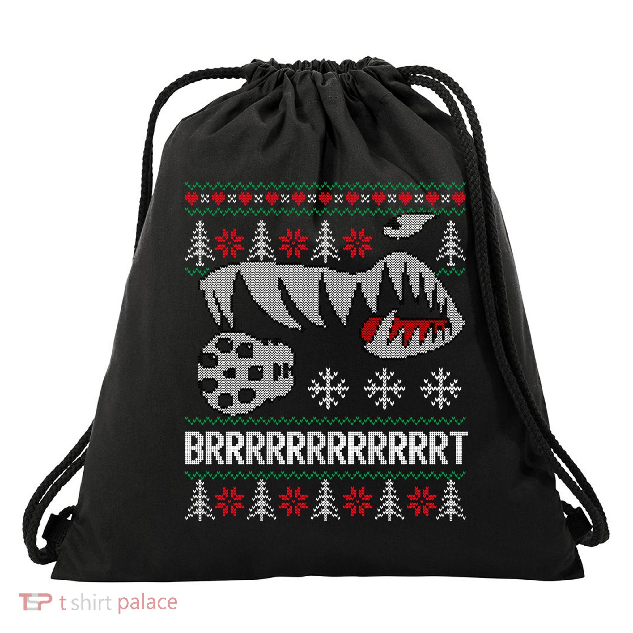 A10 Warthog Ugly Xmas Sweater Style Fighter Jet Usaf Gift Drawstring Bag