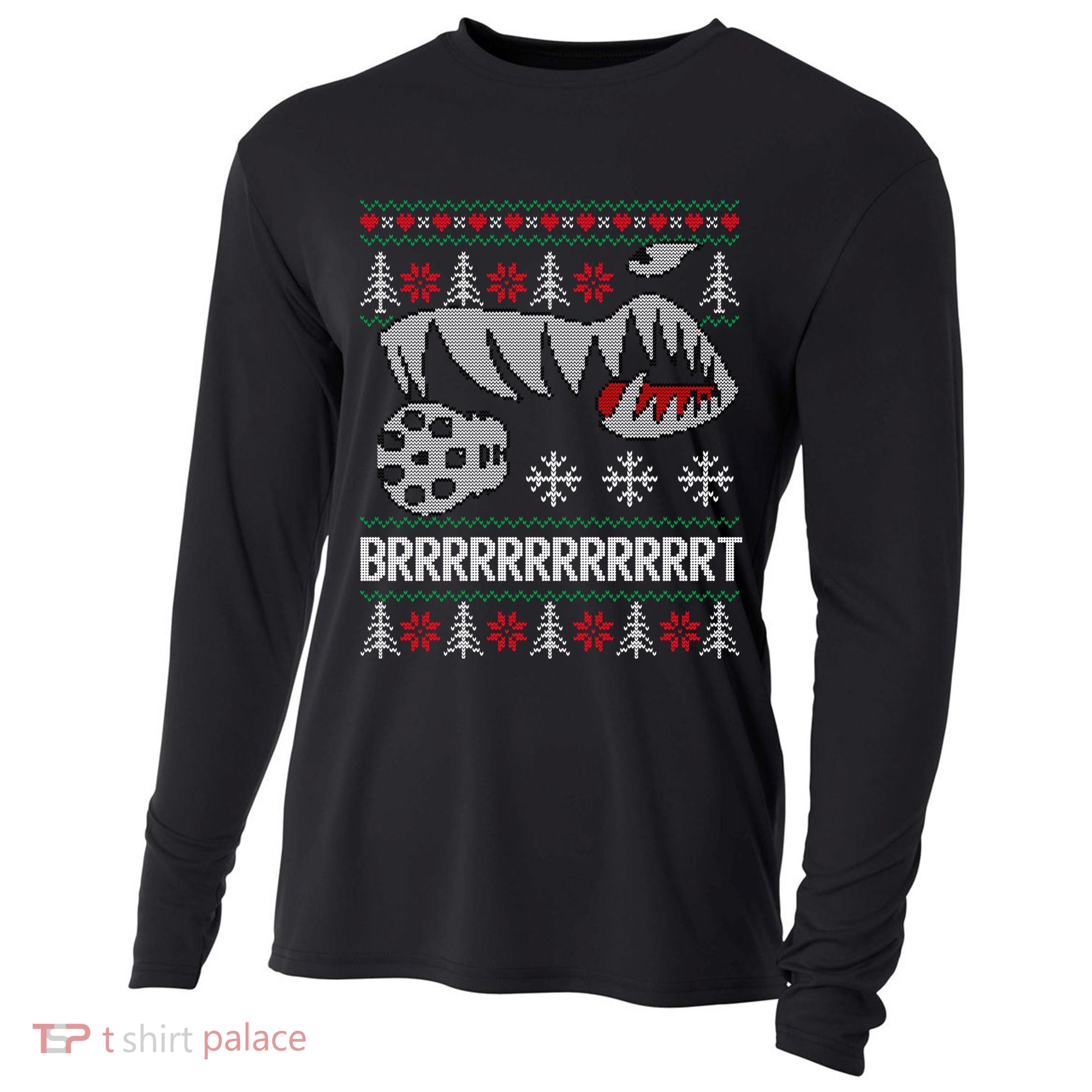 A10 Warthog Ugly Xmas Sweater Style Fighter Jet Usaf Gift Cooling Performance Long Sleeve Crew