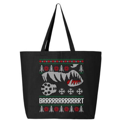 A10 Warthog Ugly Xmas Sweater Style Fighter Jet Usaf Gift 25L Jumbo Tote