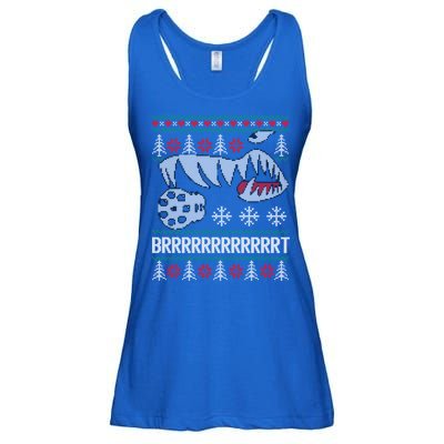 A10 Warthog Ugly Xmas Sweater Style Fighter Jet Usaf Gift Ladies Essential Flowy Tank