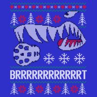 A10 Warthog Ugly Xmas Sweater Style Fighter Jet Usaf Gift 16 in Basic Backpack