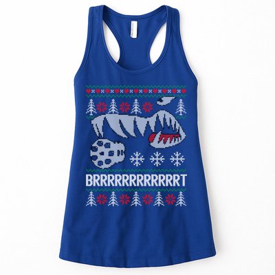 A10 Warthog Ugly Xmas Sweater Style Fighter Jet Usaf Gift Womens Tank Top
