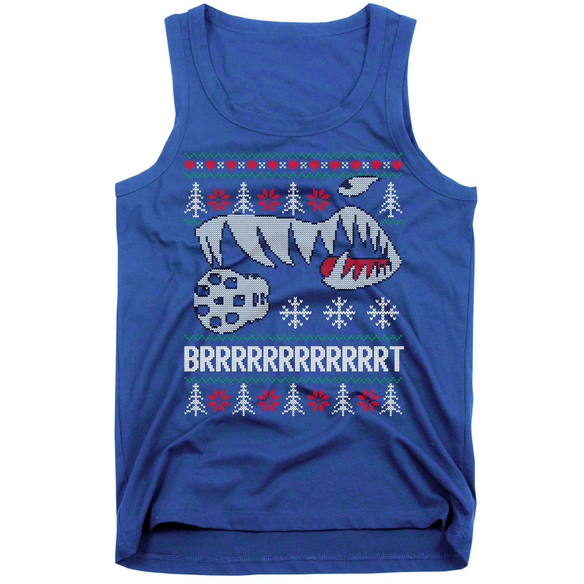 A10 Warthog Ugly Xmas Sweater Style Fighter Jet Usaf Gift Tank Top