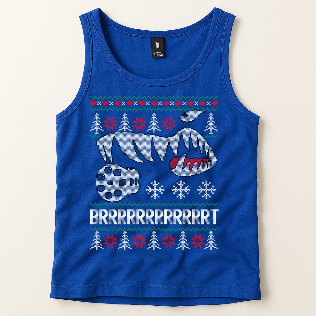 A10 Warthog Ugly Xmas Sweater Style Fighter Jet Usaf Gift Tank Top