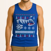 A10 Warthog Ugly Xmas Sweater Style Fighter Jet Usaf Gift Tank Top