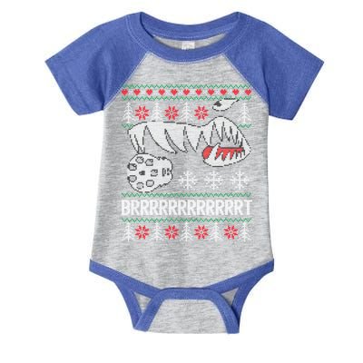 A10 Warthog Ugly Xmas Sweater Style Fighter Jet Usaf Gift Infant Baby Jersey Bodysuit