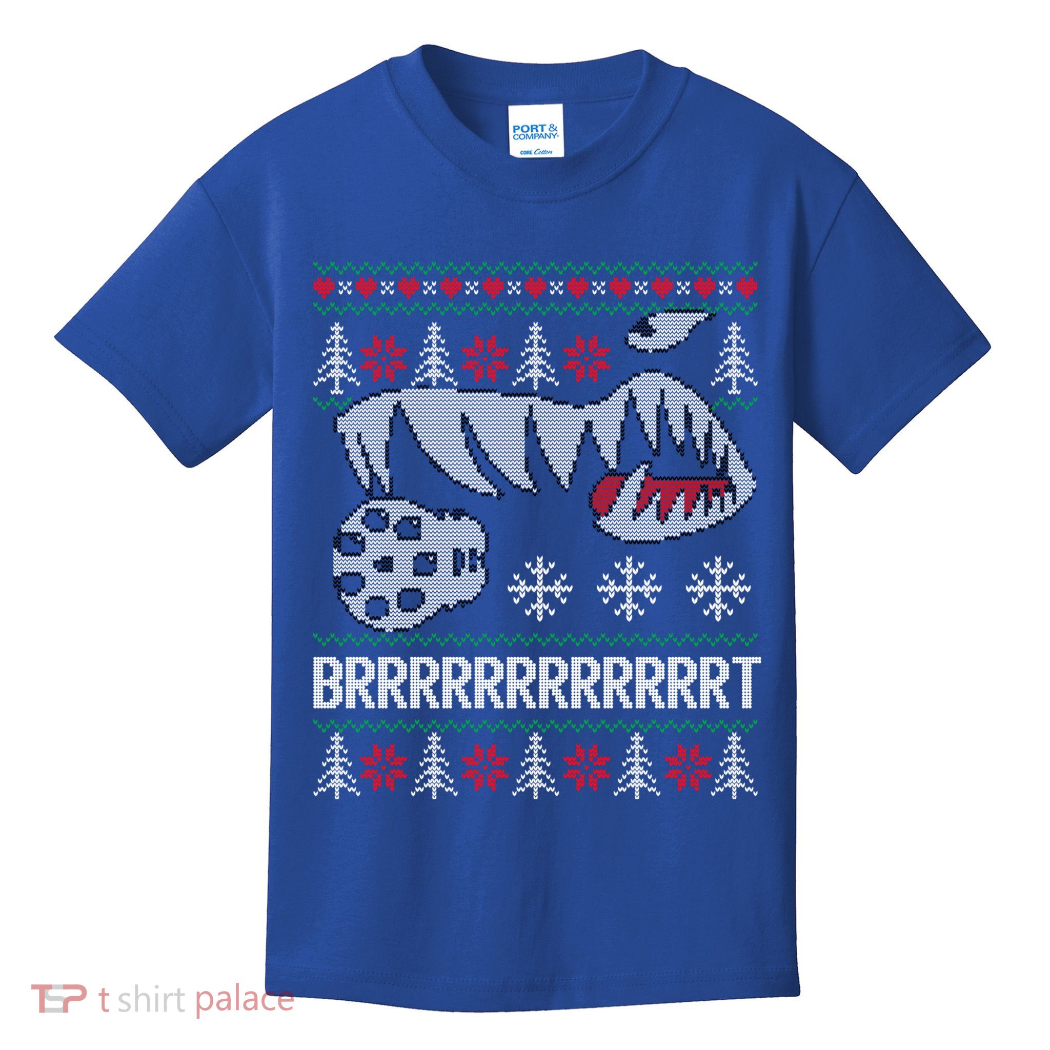 A10 Warthog Ugly Xmas Sweater Style Fighter Jet Usaf Gift Kids T-Shirt