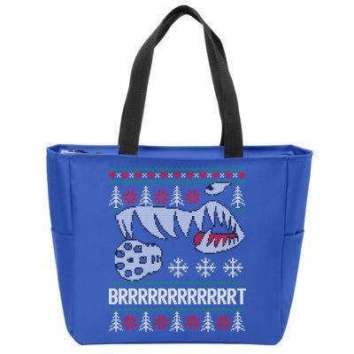 A10 Warthog Ugly Xmas Sweater Style Fighter Jet Usaf Gift Zip Tote Bag