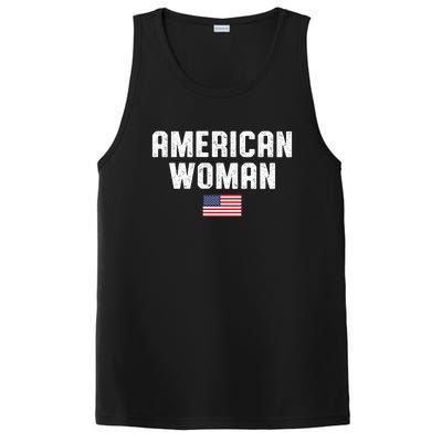 American Woman USA Flag PosiCharge Competitor Tank