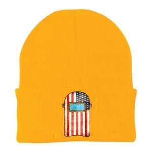 American Welder | US Flag Welding Hood Gift Knit Cap Winter Beanie