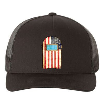 American Welder | US Flag Welding Hood Gift Yupoong Adult 5-Panel Trucker Hat