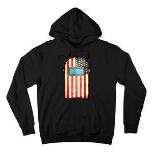 American Welder | US Flag Welding Hood Gift Tall Hoodie