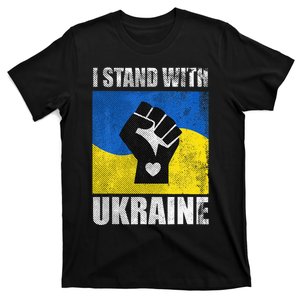 Against War Ukraine I Ukraine Flag I Stand With Ukraine T-Shirt