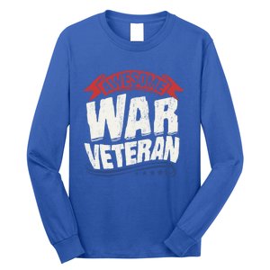 Awesome War Veteran Gift Retro America Flag Gift Veteran's Day Gift Long Sleeve Shirt