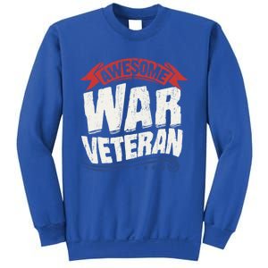 Awesome War Veteran Gift Retro America Flag Gift Veteran's Day Gift Sweatshirt