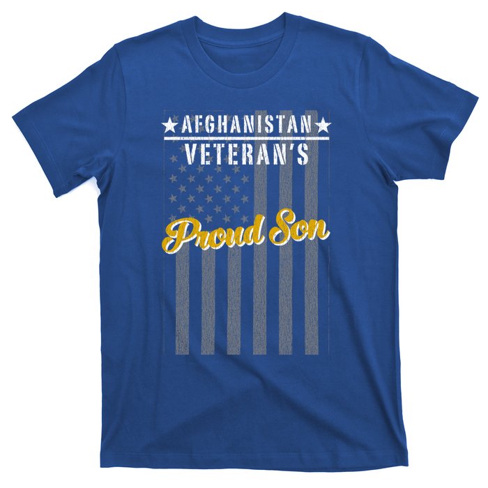 Afghanistan War Veteran Son Proud American Flag Gift T-Shirt