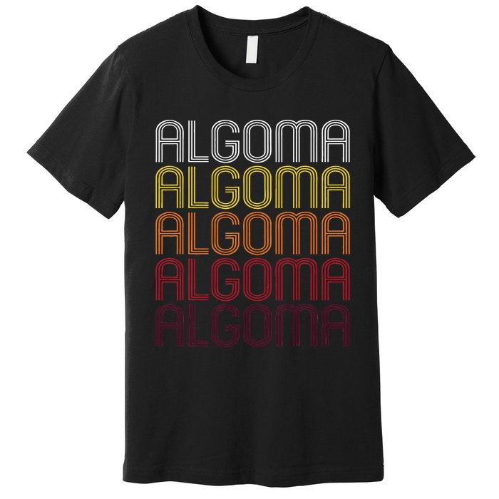 Algoma Wi Vintage Style Wisconsin Premium T-Shirt