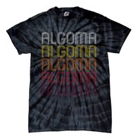 Algoma Wi Vintage Style Wisconsin Tie-Dye T-Shirt