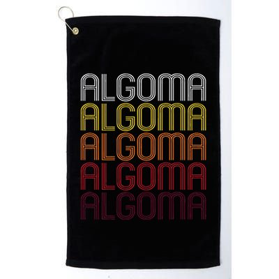 Algoma Wi Vintage Style Wisconsin Golf Towel