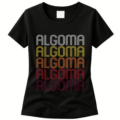 Algoma Wi Vintage Style Wisconsin Womens T-Shirt