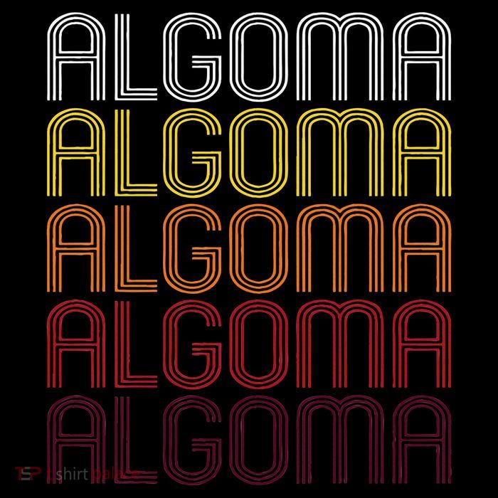 Algoma Wi Vintage Style Wisconsin Kids T-Shirt