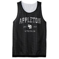 Appleton Wisconsin Wi Vintage Athletic Sports Design Mesh Reversible Basketball Jersey Tank