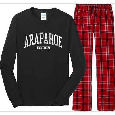 Arapahoe Wyoming Wy College University Style Long Sleeve Pajama Set