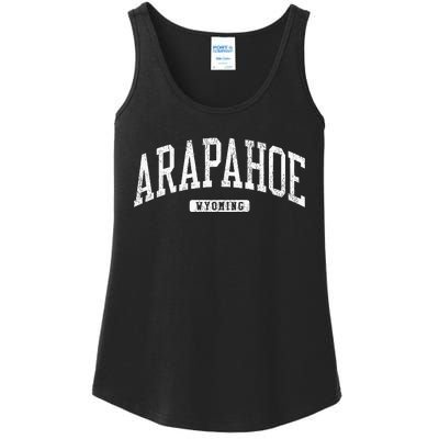 Arapahoe Wyoming Wy College University Style Ladies Essential Tank