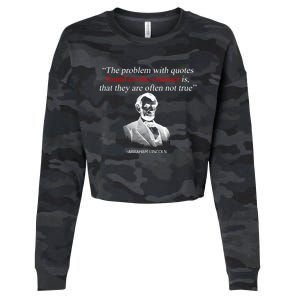 Autor Writer Writing Abraham Lincoln Funny Journalist Gift Cropped Pullover Crew