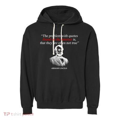 Autor Writer Writing Abraham Lincoln Funny Journalist Gift Garment-Dyed Fleece Hoodie