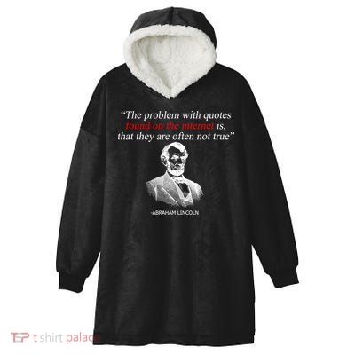 Autor Writer Writing Abraham Lincoln Funny Journalist Gift Hooded Wearable Blanket
