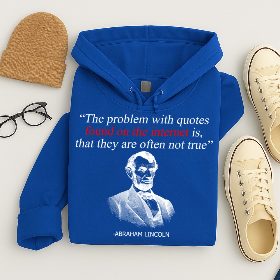 Autor Writer Writing Abraham Lincoln Funny Journalist Gift Hoodie