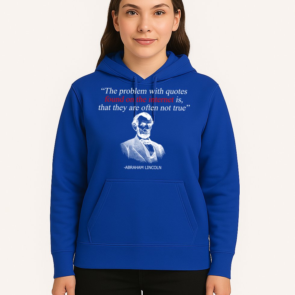 Autor Writer Writing Abraham Lincoln Funny Journalist Gift Hoodie