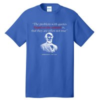 Autor Writer Writing Abraham Lincoln Funny Journalist Gift Tall T-Shirt