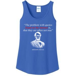 Autor Writer Writing Abraham Lincoln Funny Journalist Gift Ladies Essential Tank