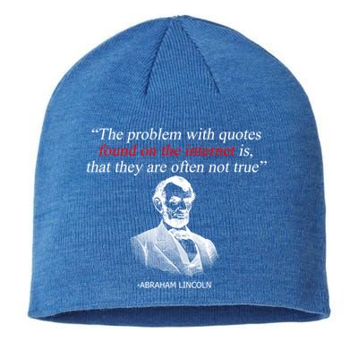 Autor Writer Writing Abraham Lincoln Funny Journalist Gift Sustainable Beanie