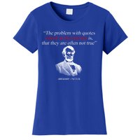 Autor Writer Writing Abraham Lincoln Funny Journalist Gift Women's T-Shirt