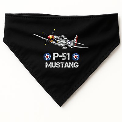 American World War 2 Pcool Gift51 Mustang Fighter Airplane Gift USA-Made Doggie Bandana